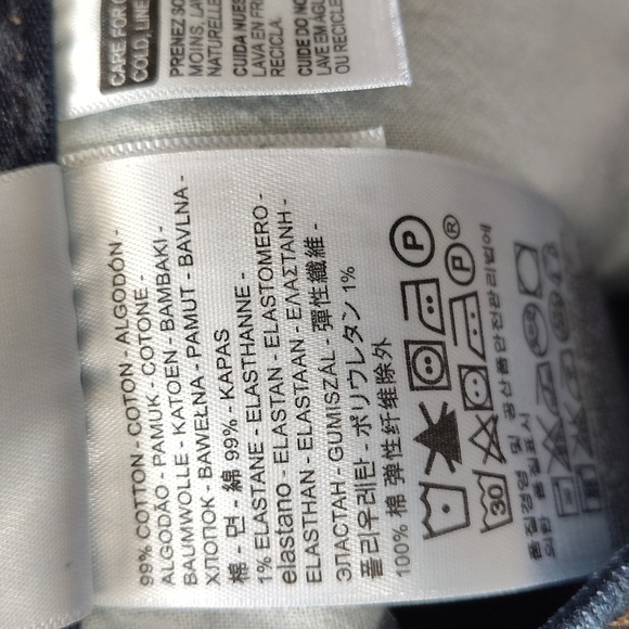 Levi's 525 Perfectly Waist Straight Denim Blue Jeans Size 8 Stretch Waist - Picture 6 of 8